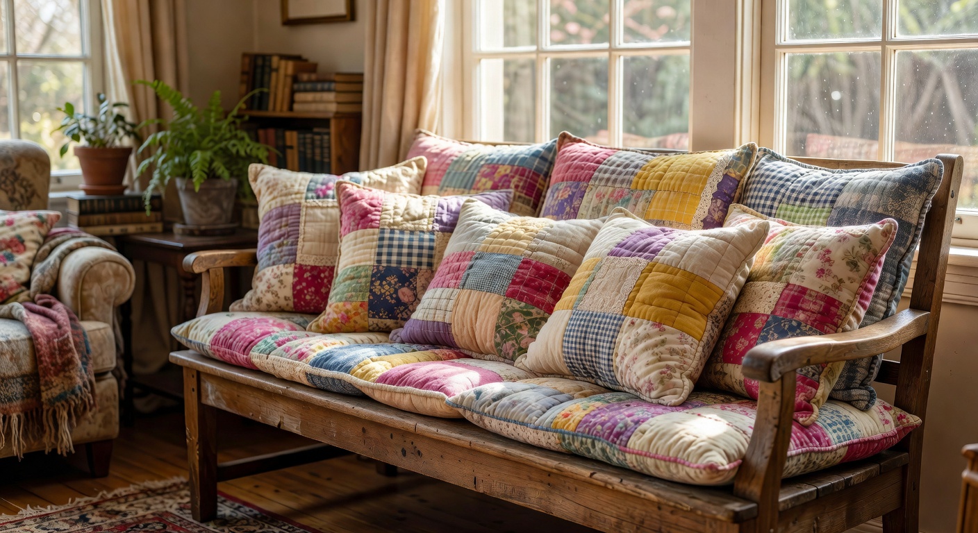 Cojines Patchwork Acolchados